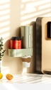 Disposable cup holder water dispenser cup holder punch-free paper cup holder wall-mounted dust-proof storage rack
