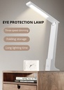 USB Rechargeable LED Desk Lamp stepless Dimmable Foldable Reading Light Eye Protected Table Lamp
