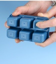 6 Grid Food Grade Ice Cube Maker Mold With Lid (3 pcs)