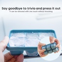 6 Grid Food Grade Ice Cube Maker Mold With Lid (3 pcs)