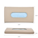 Car Visor Tissue Holder Box Mask Holder Towel Premium Leather PU Car Sun Visor Interior Storage