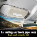 Car Visor Tissue Holder Box Mask Holder Towel Premium Leather PU Car Sun Visor Interior Storage