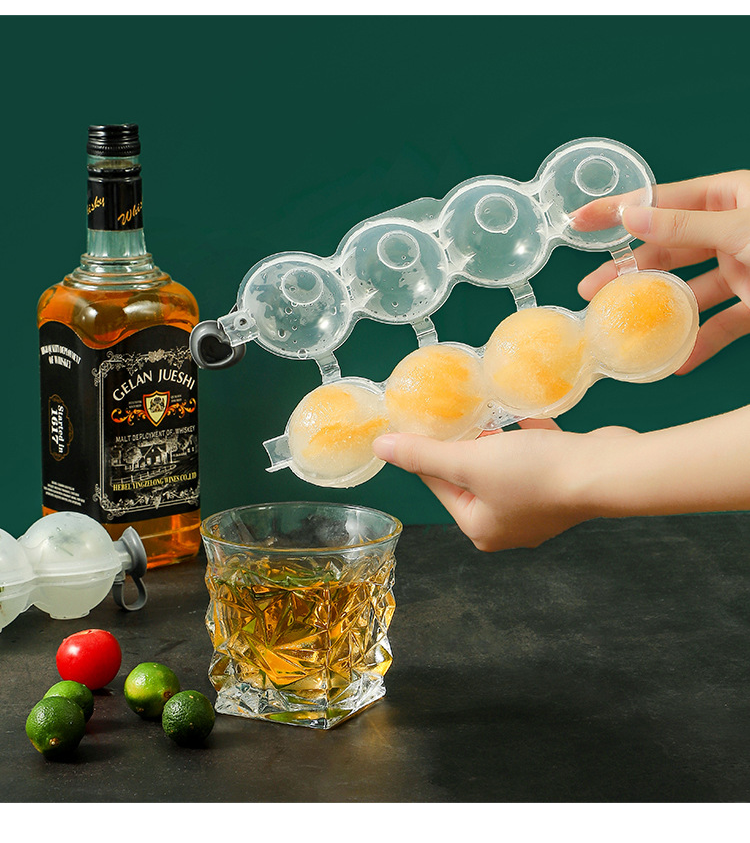 4-hole round ice tray mold ice maker