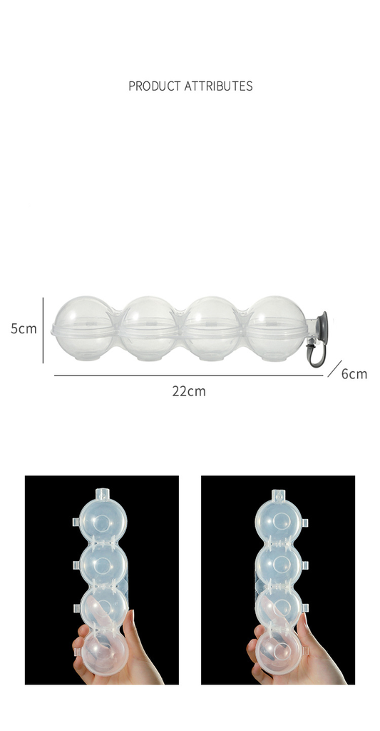 4-hole round ice tray mold ice maker