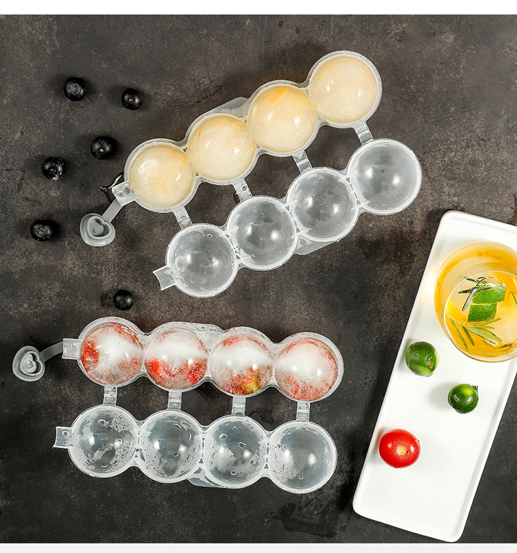 4-hole round ice tray mold ice maker