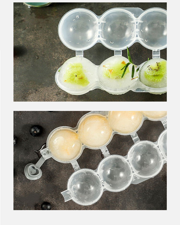 4-hole round ice tray mold ice maker