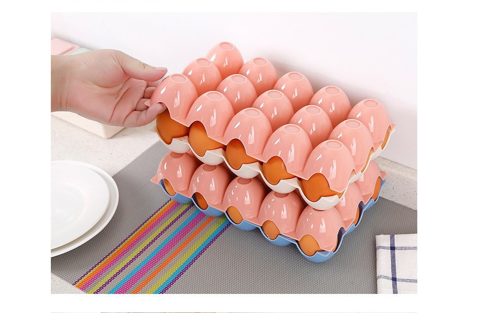 15 Grid Egg Storage Box Plastic Refrigerator Storage Egg Container Boxes Eggs Shelf Case Organizer