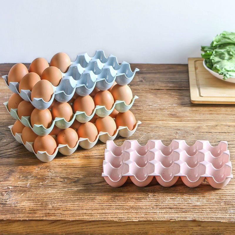 15 Grid Egg Storage Box Plastic Refrigerator Storage Egg Container Boxes Eggs Shelf Case Organizer