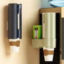 Disposable cup holder water dispenser cup holder punch-free paper cup holder wall-mounted dust-proof storage rack