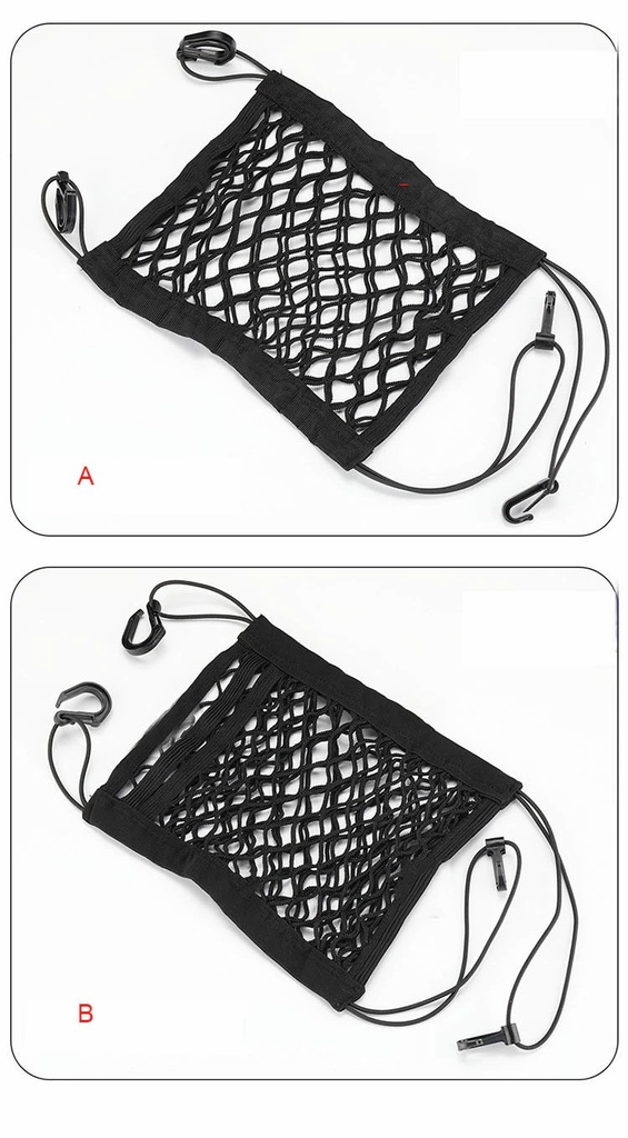 Car Seat Nylon Elastic Mesh Net Storage Pocket Bag Holder Back Rear Trunk Organizer