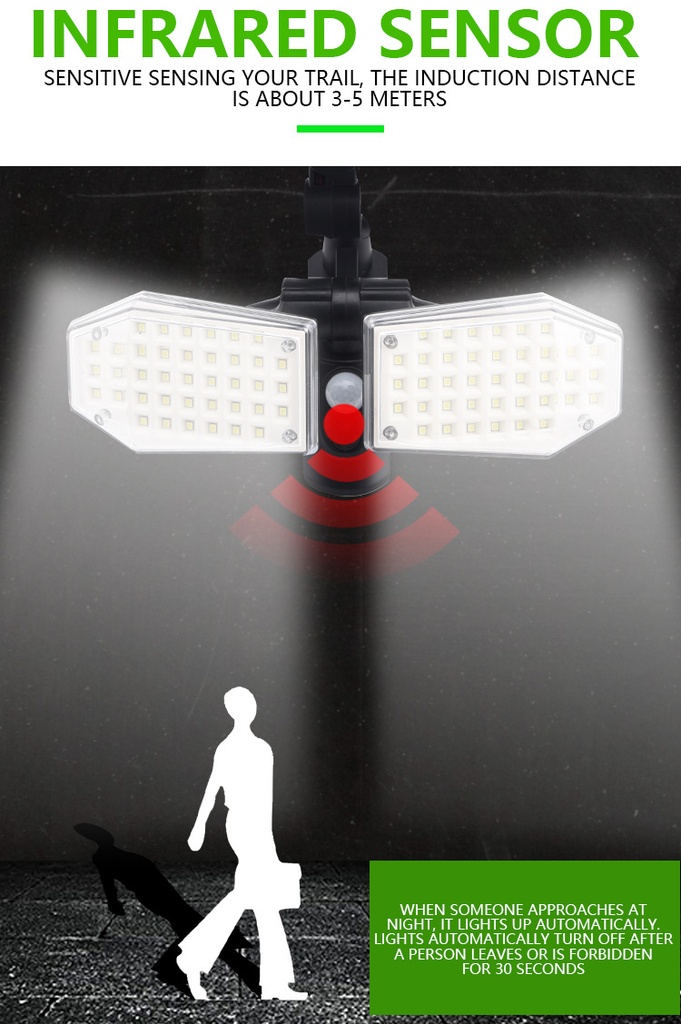 Solar garden light outdoor light human body induction home lighting wall light