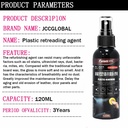 120ML Car Cleaning Agent Plastic Parts Wax Automotive Interior Maintenance Instrument Panel Retreading Leather Retreading Agent