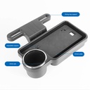 Universal Car Headrest Drink Holder Stand Foldable Rear Seat Table Tray Organizer