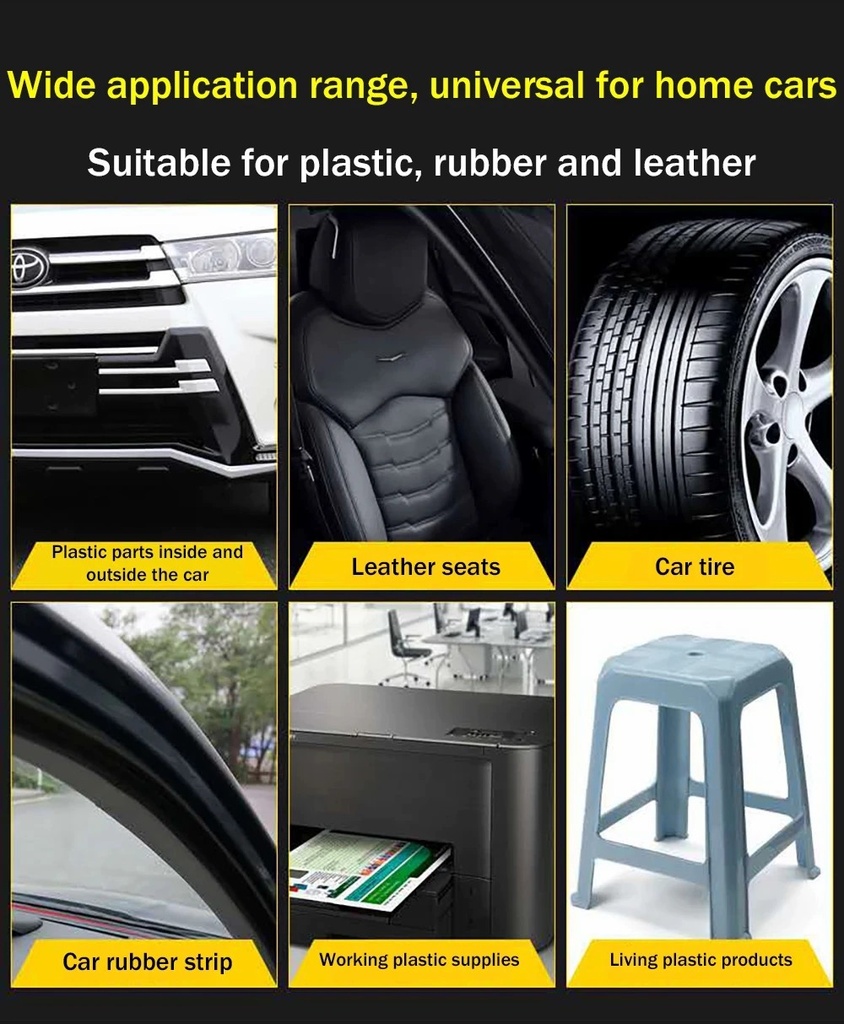 120ML Car Cleaning Agent Plastic Parts Wax Automotive Interior Maintenance Instrument Panel Retreading Leather Retreading Agent