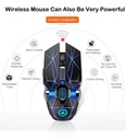 A7 2.4GHz Wireless Rechargeable Optical Mouse 7 Buttons 1600 DPI USB Gaming Office Silent Mice