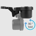Universal Car Headrest Drink Holder Stand Foldable Rear Seat Table Tray Organizer