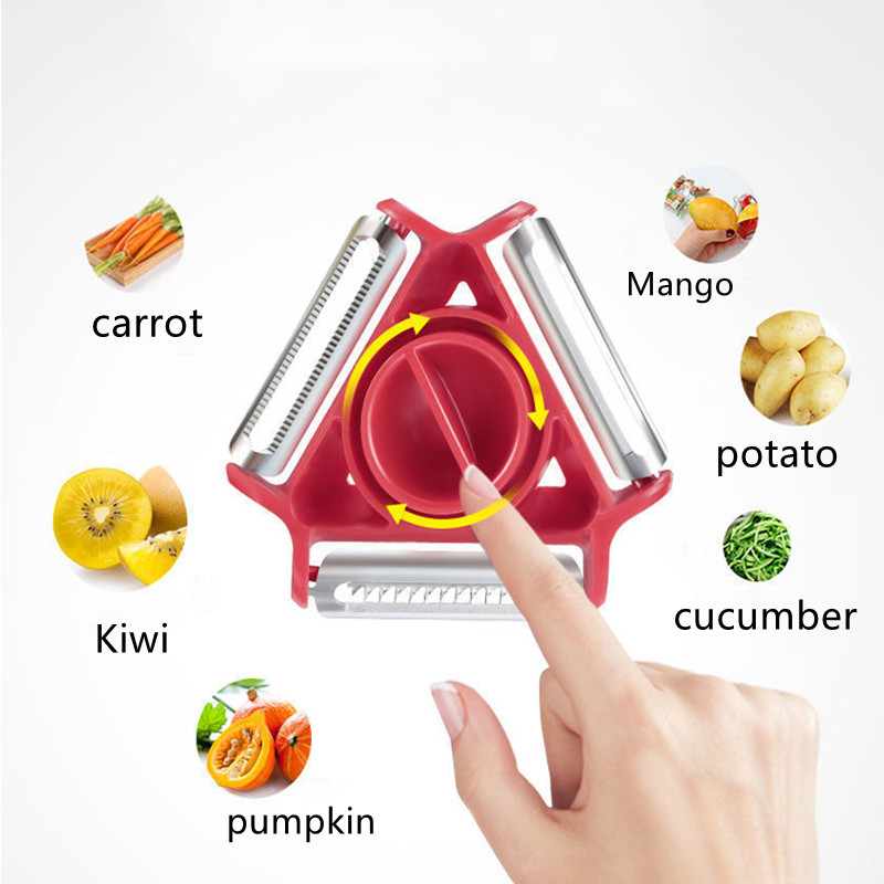 3In1 Multifunction Kitchen Tools Fruit and Vegetable Peeler
