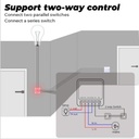 16A WIFI on-off device concealed hidden intelligent voice APP control switch mini WIFI on-off device