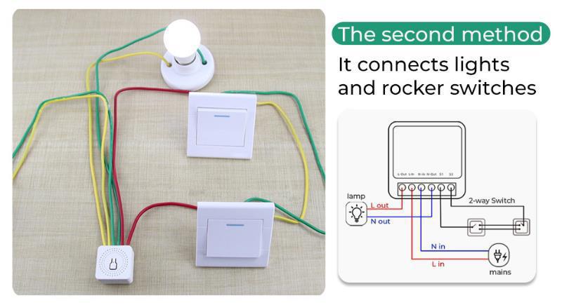 16A WIFI on-off device concealed hidden intelligent voice APP control switch mini WIFI on-off device