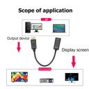 DP to HDMI Adapter Converter 4K 1080P Male to Female DisplayPort to HDMI-Compatible Video Audio Adapter Cable for PC TV Laptop
