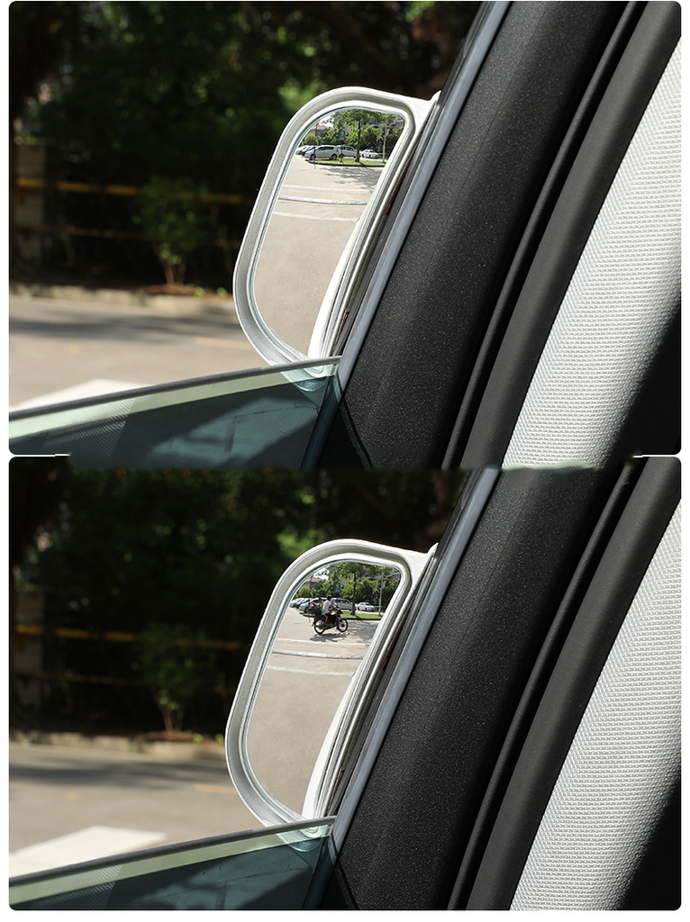 Car Rear View Mirror Universal Wide-angle Blind Spot Mirror B Pillar Rear Seat Auxiliary Observation Mirror
