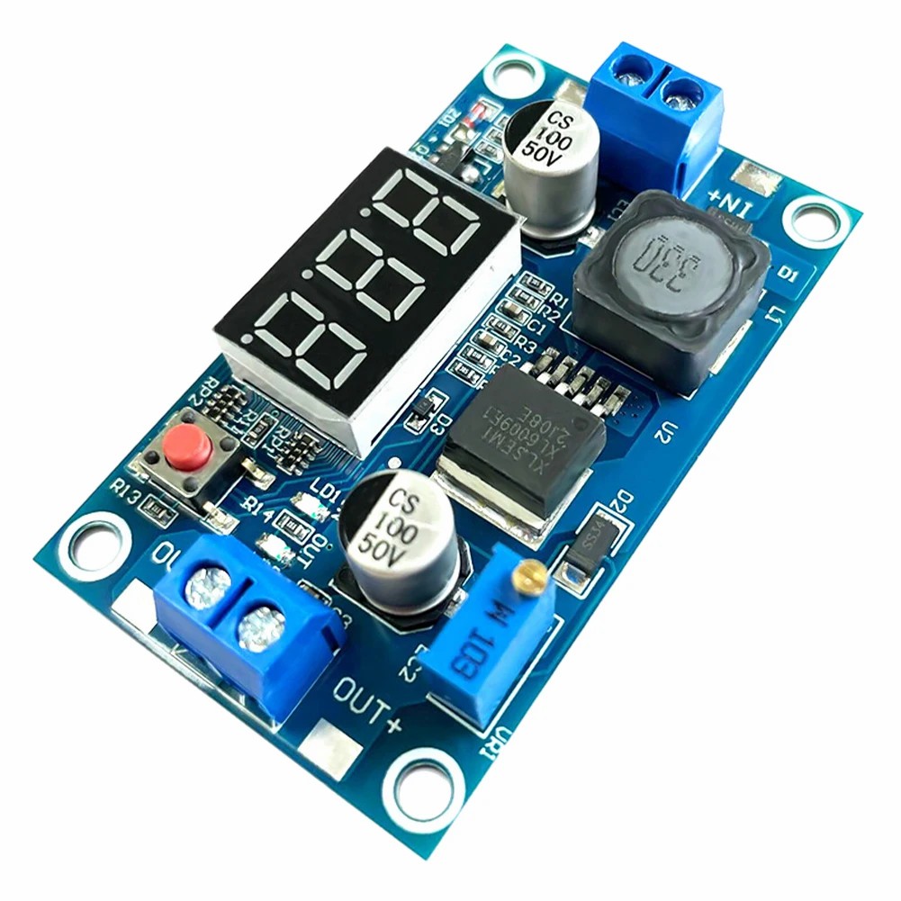 Upgraded XL6009 DC-DC Adjustable Boost Module 5-32V to 5-40V 4A with Digital Display