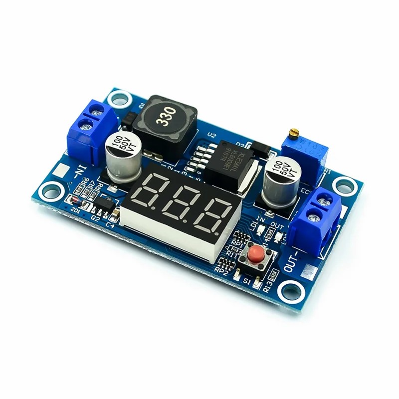 Upgraded XL6009 DC-DC Adjustable Boost Module 5-32V to 5-40V 4A with Digital Display