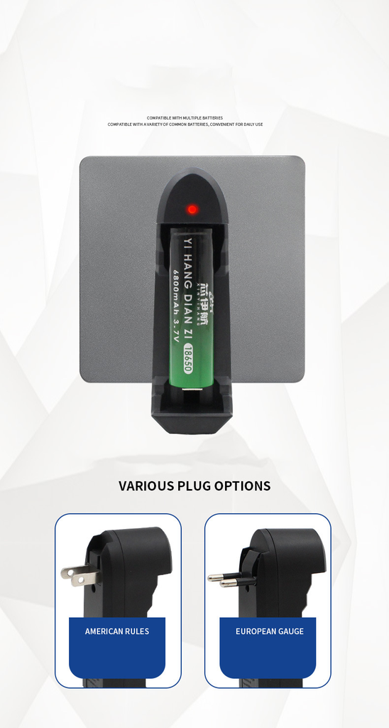10440/14500/18650/21700/26650 Lithium Battery Charger