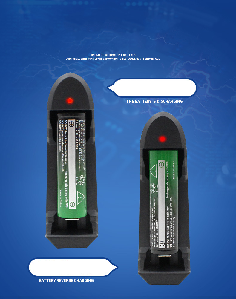 10440/14500/18650/21700/26650 Lithium Battery Charger