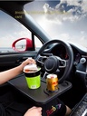 Portable Car Steering Wheel Dining Table Holder Double Side Car Laptop Computer Desk Mount Stand