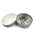Stainless Steel Mousse Ring 12-piece Round Cake Mold Doughnut Fondant Biscuit Mold Baking Tools