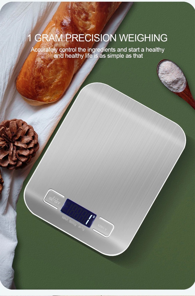 Kitchen Scale Stainless Steel Weighing Scale