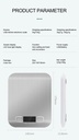 Kitchen Scale Stainless Steel Weighing Scale