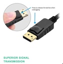 DP to HDMI Adapter Converter 4K 1080P Male to Female DisplayPort to HDMI-Compatible Video Audio Adapter Cable for PC TV Laptop