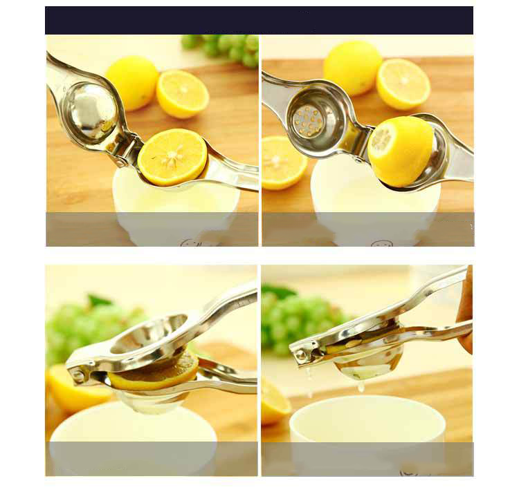 Stainless steel manual fruit juicer