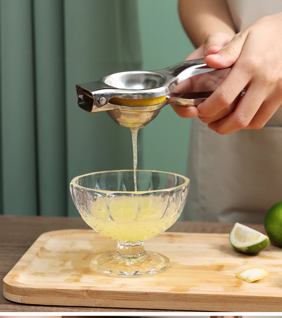 Stainless steel manual fruit juicer