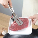 Stainless Steel Frying Shovel Clip Multifunctional Steak BBQ Tongs Frying Fish Spatula Clip Bread Clip