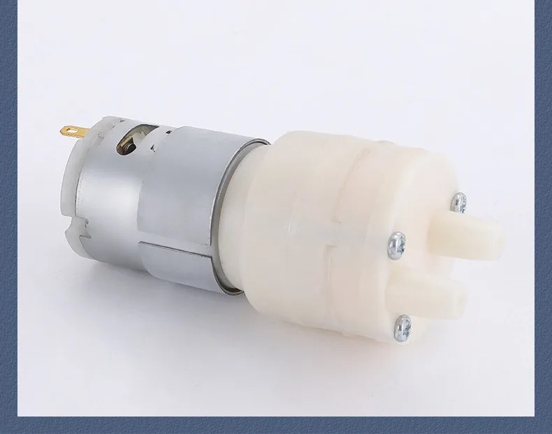 Micro Water Pump 365 Motor DC Self Priming Pump Silent Electric Diaphragm Pump Large Flow 1.45L/Min ABS Food Grade