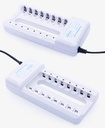 8 Slot Quick Battery Charger With High-Speed Indicator Light Smart Adapter For 1.2V AA AAA Ni-MH Ni-CD Rechargeable Battery