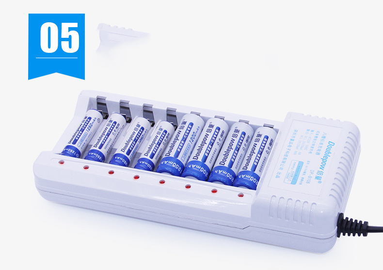 8 Slot Quick Battery Charger With High-Speed Indicator Light Smart Adapter For 1.2V AA AAA Ni-MH Ni-CD Rechargeable Battery