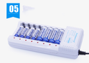 8 Slot Quick Battery Charger With High-Speed Indicator Light Smart Adapter For 1.2V AA AAA Ni-MH Ni-CD Rechargeable Battery