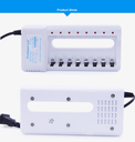 8 Slot Quick Battery Charger With High-Speed Indicator Light Smart Adapter For 1.2V AA AAA Ni-MH Ni-CD Rechargeable Battery