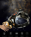 USB Rechargeable Zoom Led Headlight Induction 3LED T6 Head Lamp