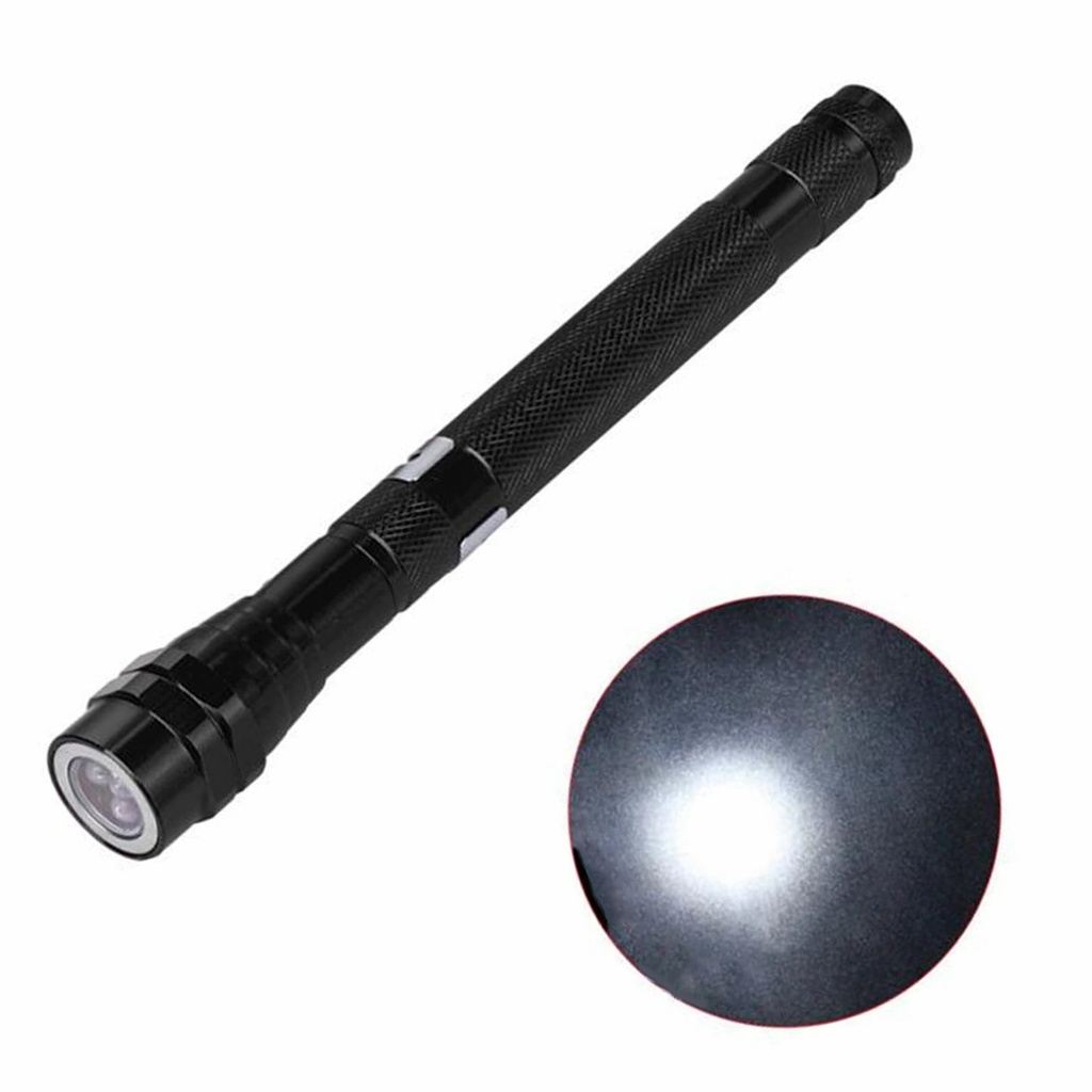 Flexible Flashlight Torch Lamp 3LED 360 Degree LEDs Flashlights Magnetic Head Telescopic Pick Up Tool Torch Lamps