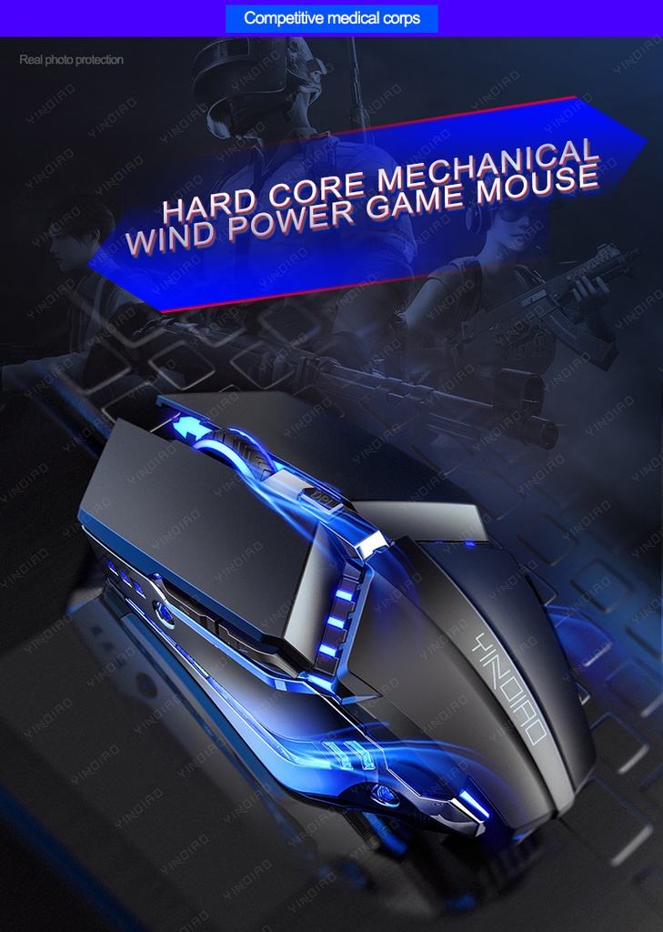 3200DPI Professional Gaming Mouse Fast Move Ergonomic Optical Mouse