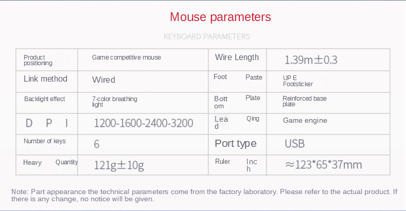 3200DPI Professional Gaming Mouse Fast Move Ergonomic Optical Mouse