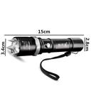 Led Rechargeable Aluminum Alloy Flashlight Defense Flashlight