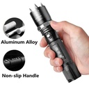 Led Rechargeable Aluminum Alloy Flashlight Defense Flashlight