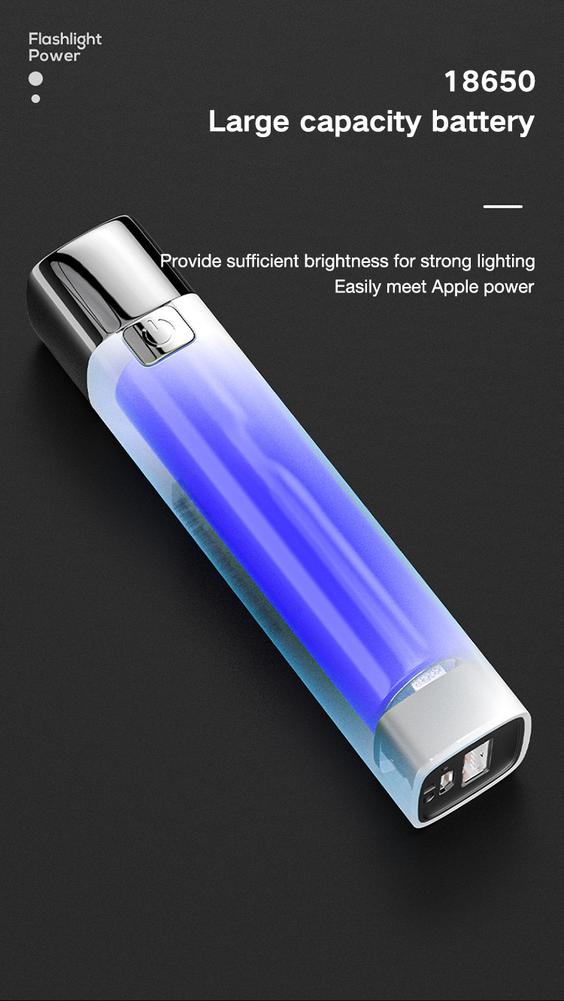 Strong Light Flashlight Usb Rechargeable Outdoor Small Flashlight Super Bright Waterproof LED Torch, Handheld Flashlight