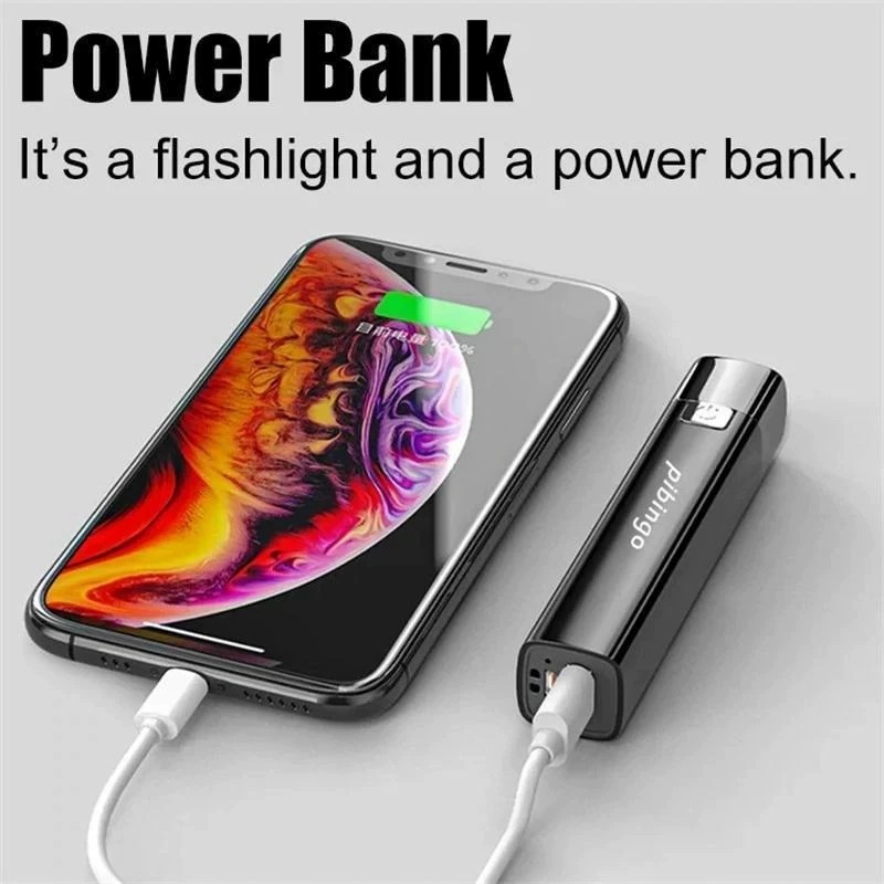 Strong Light Flashlight Usb Rechargeable Outdoor Small Flashlight Super Bright Waterproof LED Torch, Handheld Flashlight